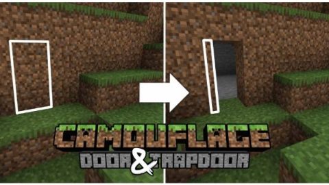 Addon Cửa Bí Mật Giống Block – MCPE/Crafting and Building