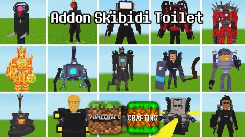 Addon Vũ trụ kỳ lạ Skibidi Toilet – MCPE/Crafting and Building