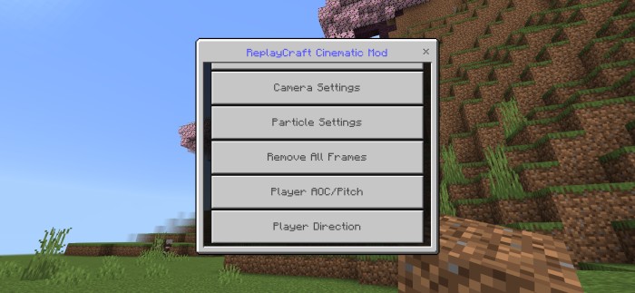 Addon Camera Replay Cinema – Tùy chính Góc quay chuyển động điện ảnh cho MCPE
