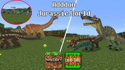 Addon Jurassic world – Thế giới khủng long cho MCPE