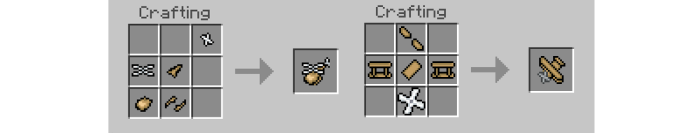 Addon Máy Bay cho MCPE/Crafting and Building