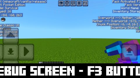 Addon Button F3 – MCPE/Crafting and Building