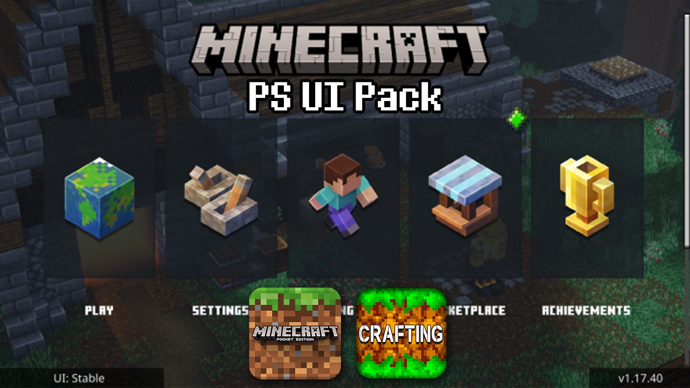 PS UI Pack – MCPE/Crafting and Building