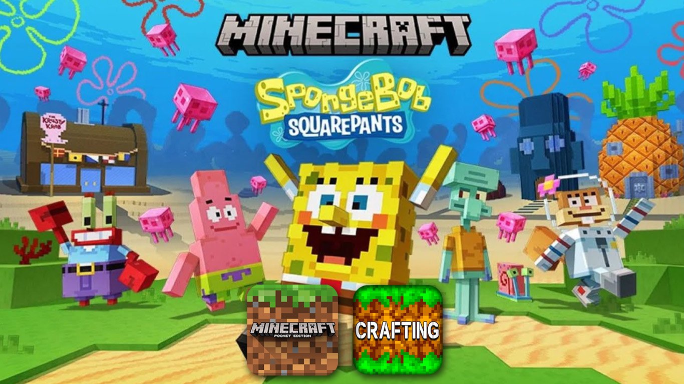 Map Chú bọt biển tinh nghịch SpongeBob SquarePants cho MCPE/Bedrock