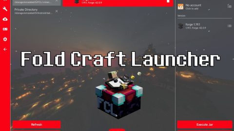 Fold Craft Launcher giả lập Minecraft PC cho Điện thoại mượt nhất miễn phí