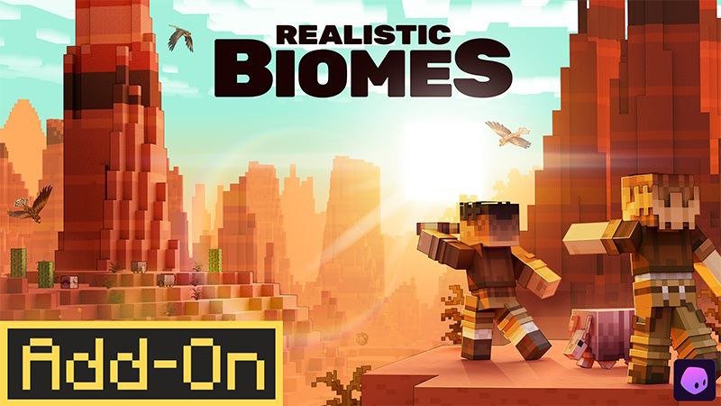 Addon Realistic Biomes Marketplace dành cho Minecraft PE/MCPE miễn phí