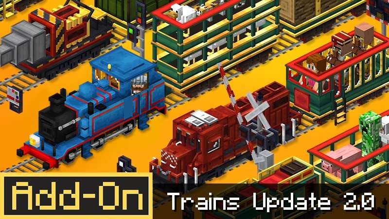 Addon Trains 2.0 Marketplace – MCPE/Minecraft PE
