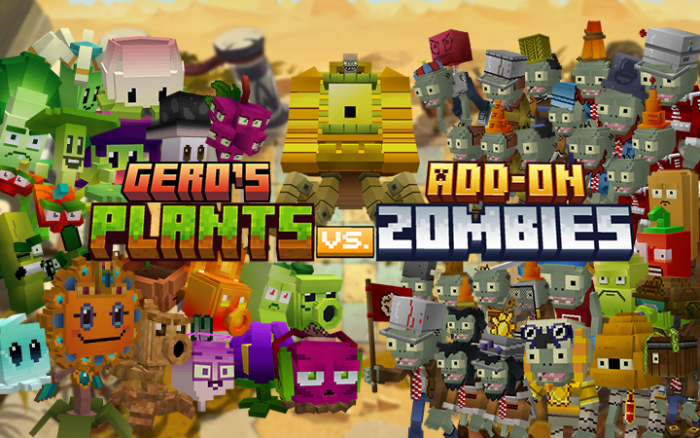 Addon Plants vs. Zombies PVZ – Minecraft PE/MCPE