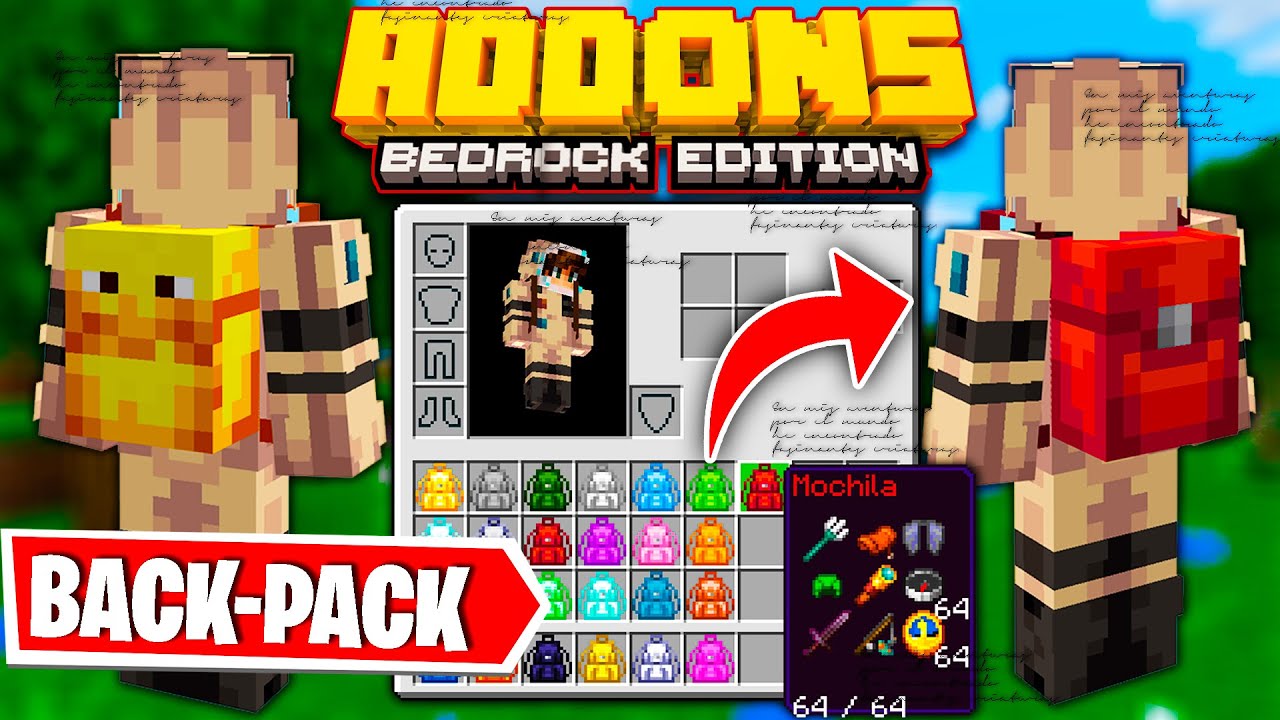 Addon Backpack – MCPE/Bedrock Mod