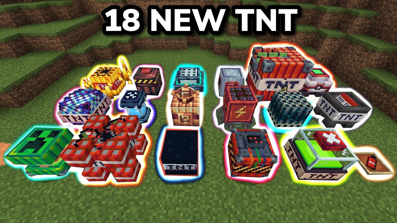 Addon More TNT – MCPE/Bedrock MOD