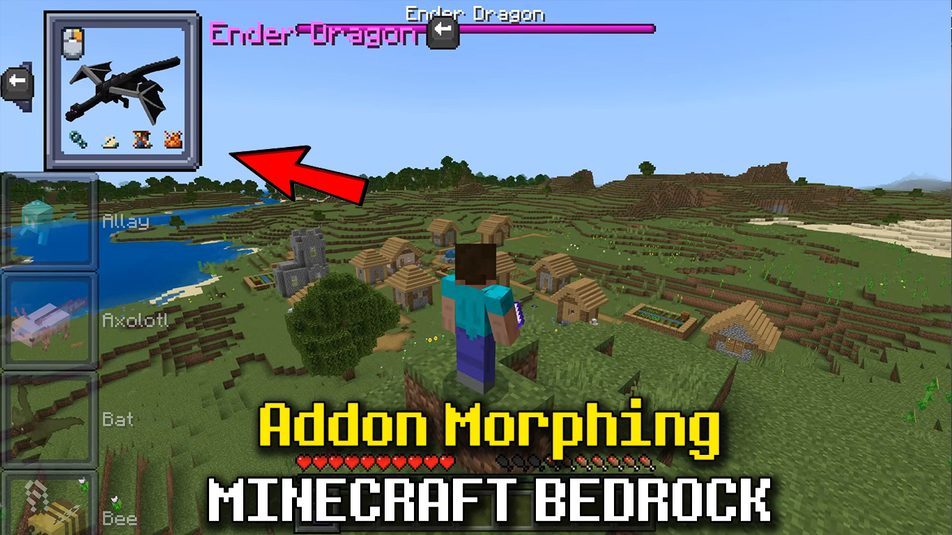 Addon Morphing – Biến hình thành Mob trong MCPE