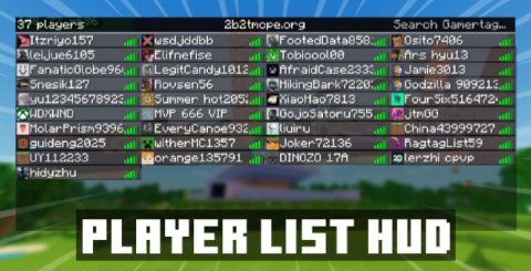 Resourcepack Player List – MCPE/Bedrock