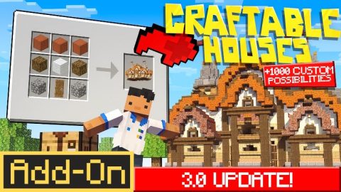 Addon Craftable Houses Marketplace – MCPE/Bedrock