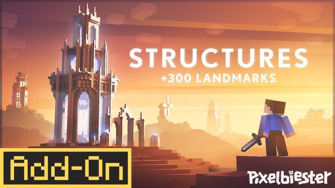 Addon Structures Pixelbie Marketplace – MCPE/Bedrock