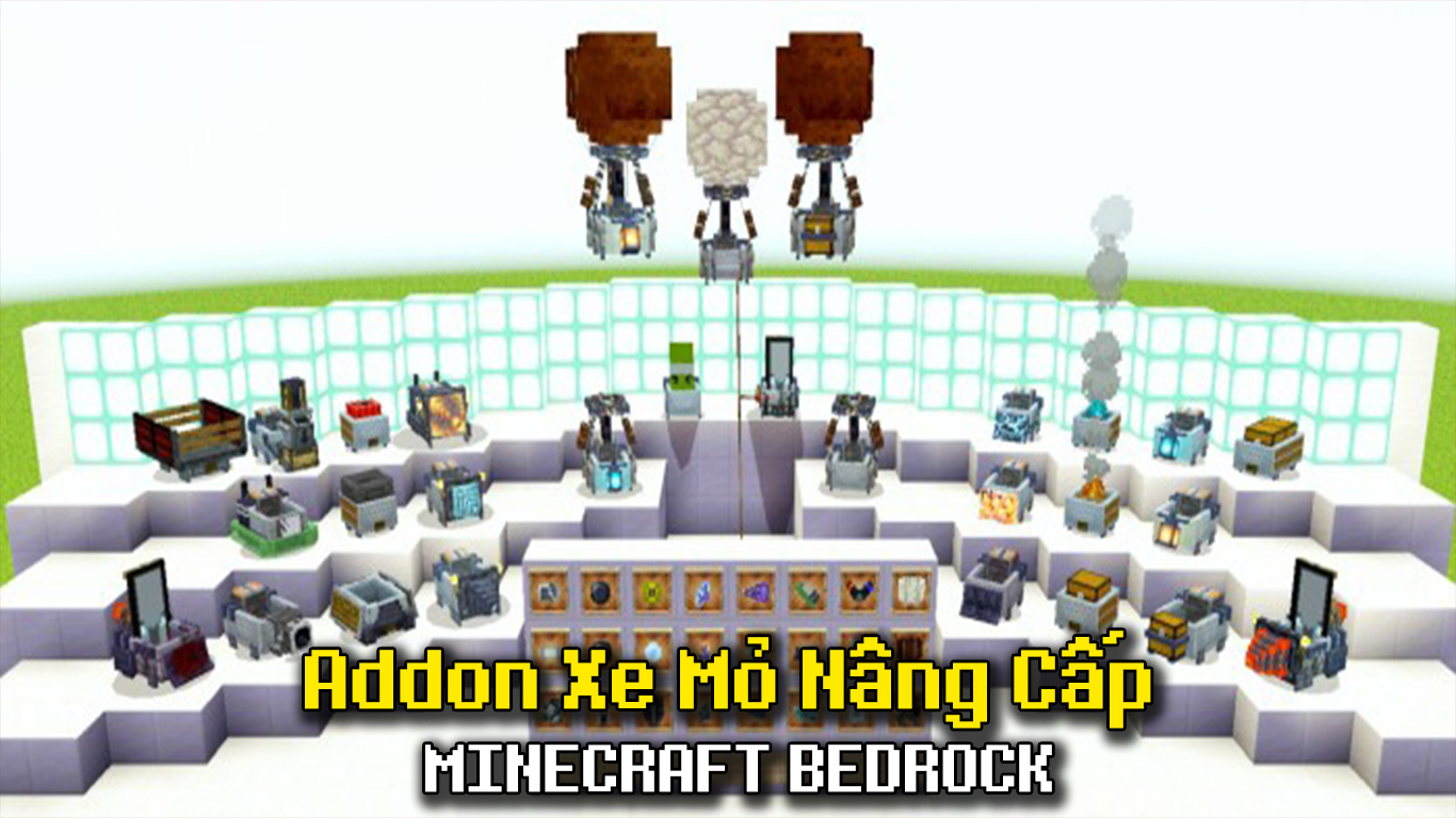 Addon Xe Mỏ Nâng Cấp dành cho Minecraft Bedrock/MCPE