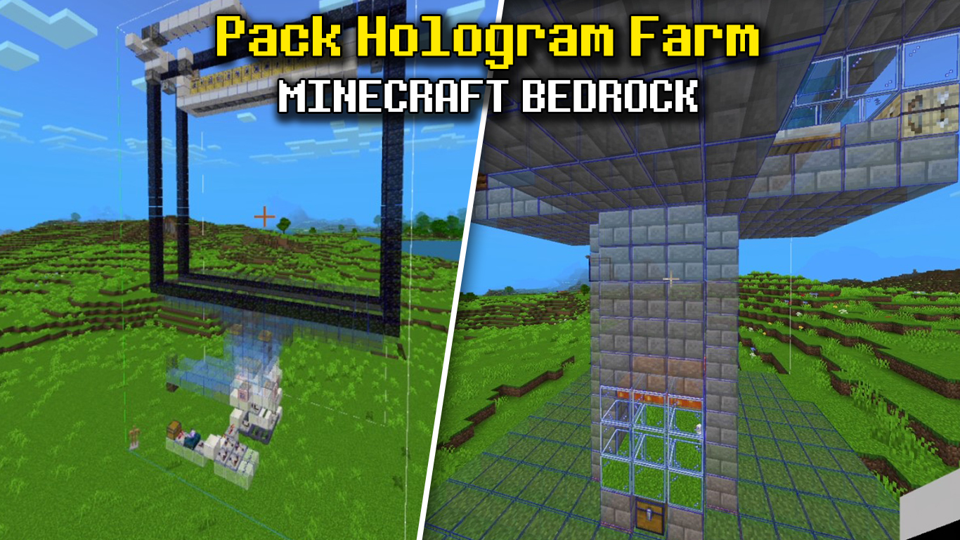 Pack Hologram Farm – Hologram máy Farm có sẵn cho MCPE/Bedrock