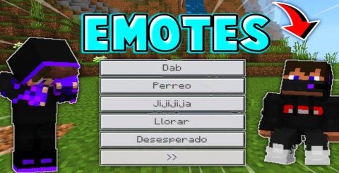 Addon 100+ Emotes VIP dành cho Minecraft Bedrock/MCPE