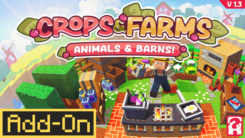 Addon Crops & Farms 1.3 Marketplace dành cho Minecraft Bedrock/MCPE – DOWNLOAD