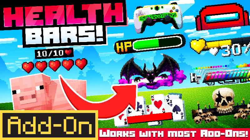 Addon Health Bars Pro Marketplace dành cho Minecraft Bedrock/MCPE – DOWNLOAD