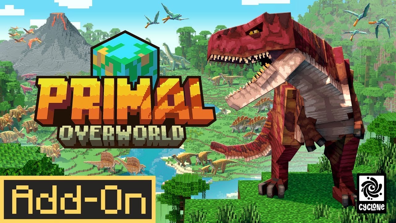 Addon Tiền sử Primal World 1.1 Marketplace dành cho Minecraft Bedrock/MCPE