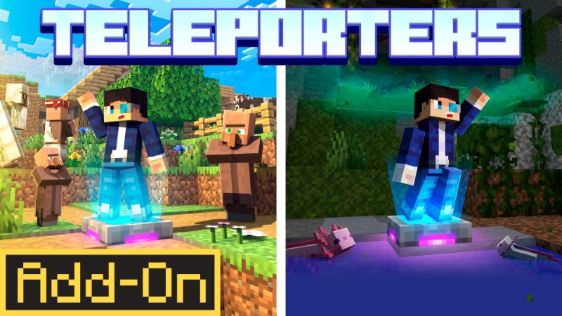 Addon Teleporters Marketplace dành cho Minecraft Bedrock/MCPE – DOWNLOAD