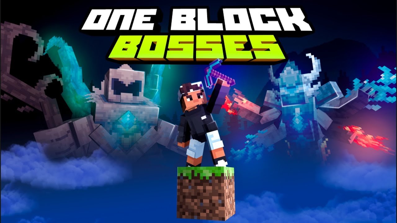 Map One Block Bosses dành cho Minecraft Bedrock/MCPE