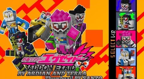 Kamen rider EX-Eid Add-on dành cho Minecraft Bedrock/MCPE