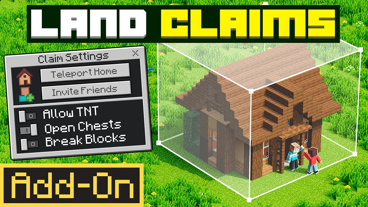 Land Claims 3.0 Add-on dành cho Minecraft Bedrock/MCPE