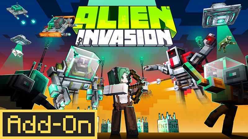 Alien Invasion Add-On dành cho Minecraft Bedrock/MCPE