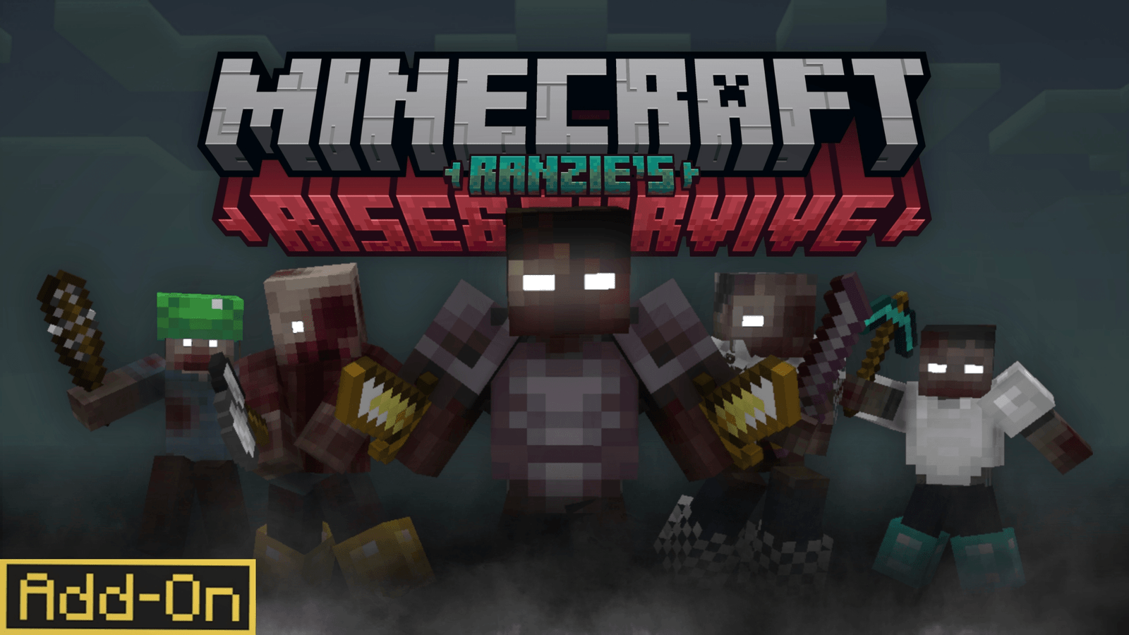 Rise and Survive Zombie Apocalypse Add-on dành cho Minecraft Bedrock/MCPE
