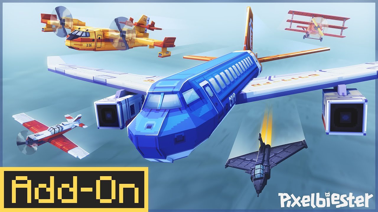Airplanes Máy bay Add-On 1.1 dành cho Minecraft Bedrock/MCPE
