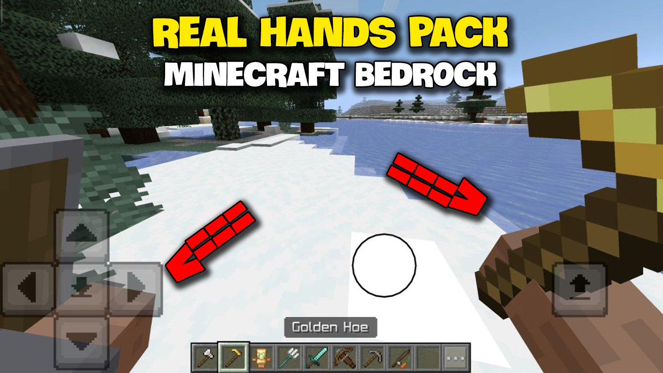 Real Hands Pack dành cho Minecraft Bedrock/MCPE