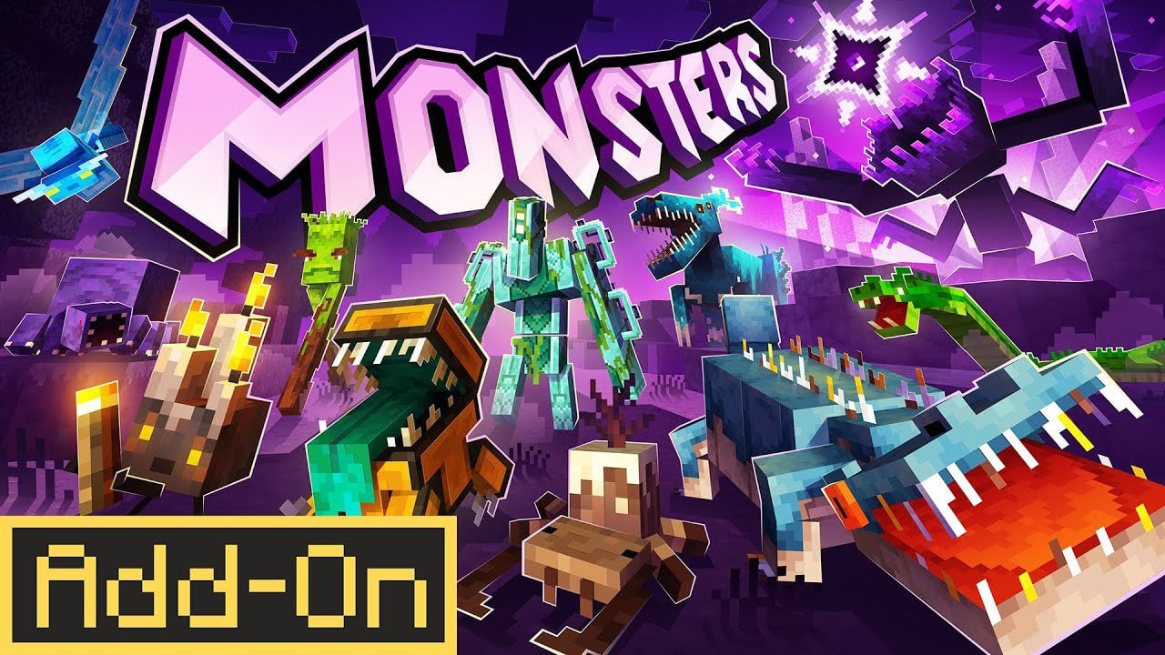 Addon Quái Vật 1.2 dành cho Minecraft Bedrock/MCPE