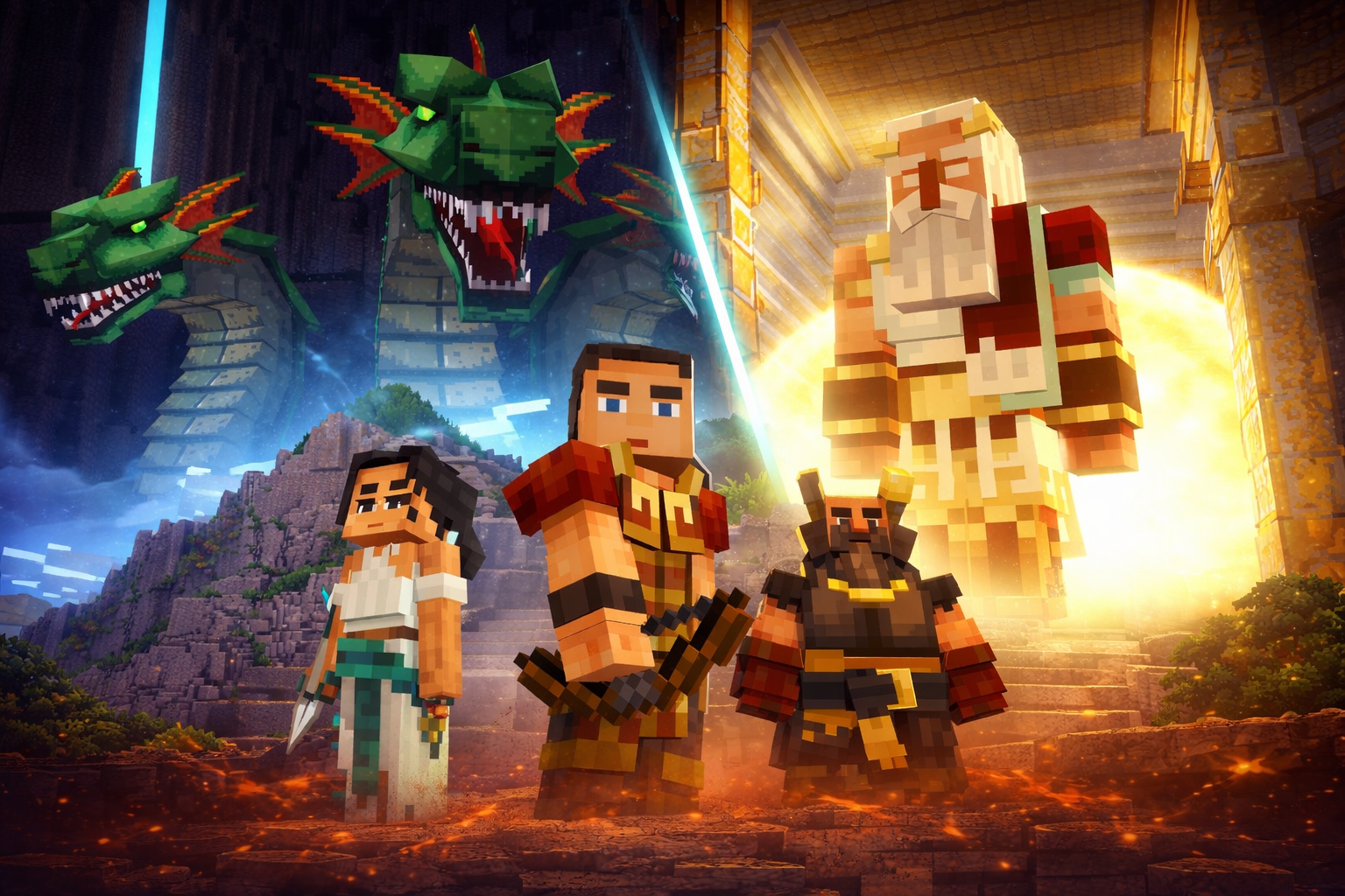 Map Cuộc chiến Hy lạp Hercules dành cho Minecraft Bedrock/MCPE